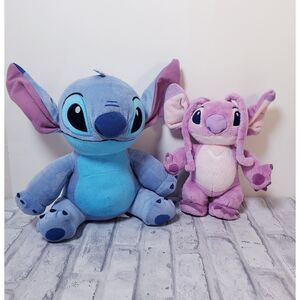 Disney Lilo Stitch and Angel Plushies